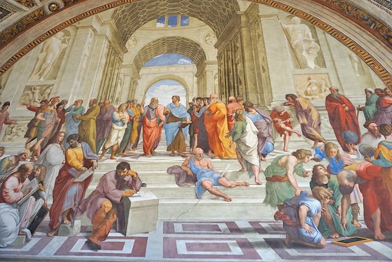 Roman Holiday Vatican Museum part 4 - School of Athens by Raphael