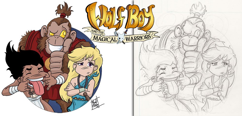 Wolf Boy and the Magical Warriors characters