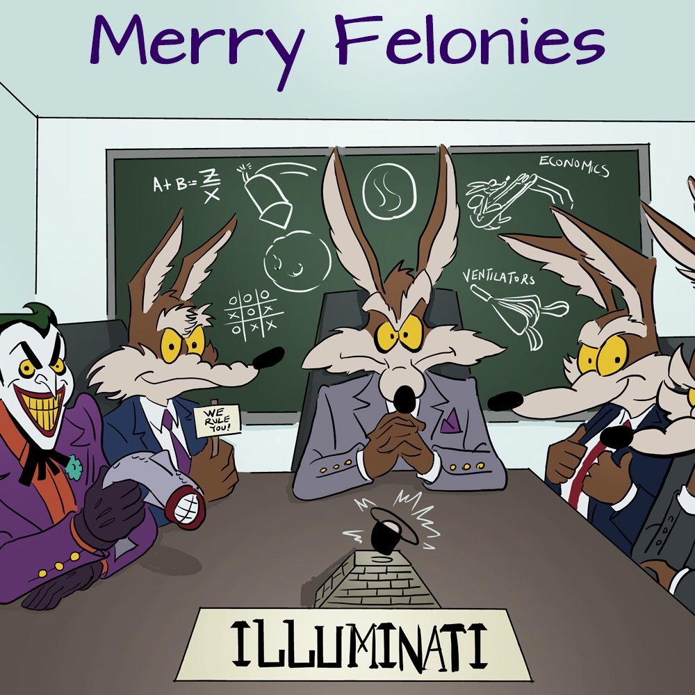 Merry Felonies Cartoon Strip by Miguel Guerra & Suzy Dias