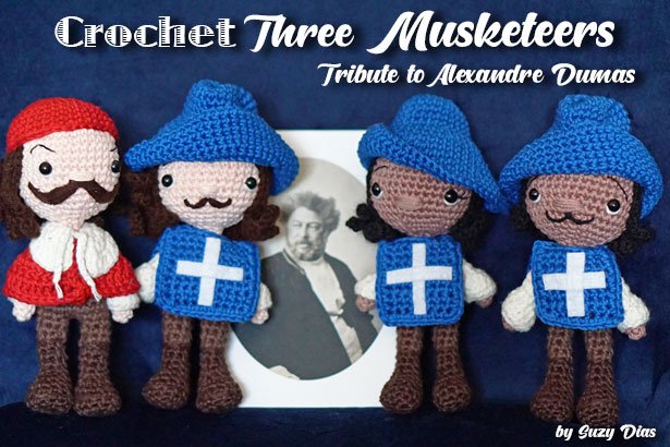 Crochet Three Musketeers Tribute to Dumas