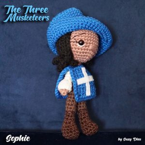 Crochet Three Musketeers girl Sophie by Suzy Dias
