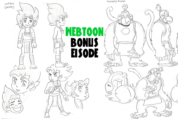 WEBTOON BONUS episode: Character Sketches