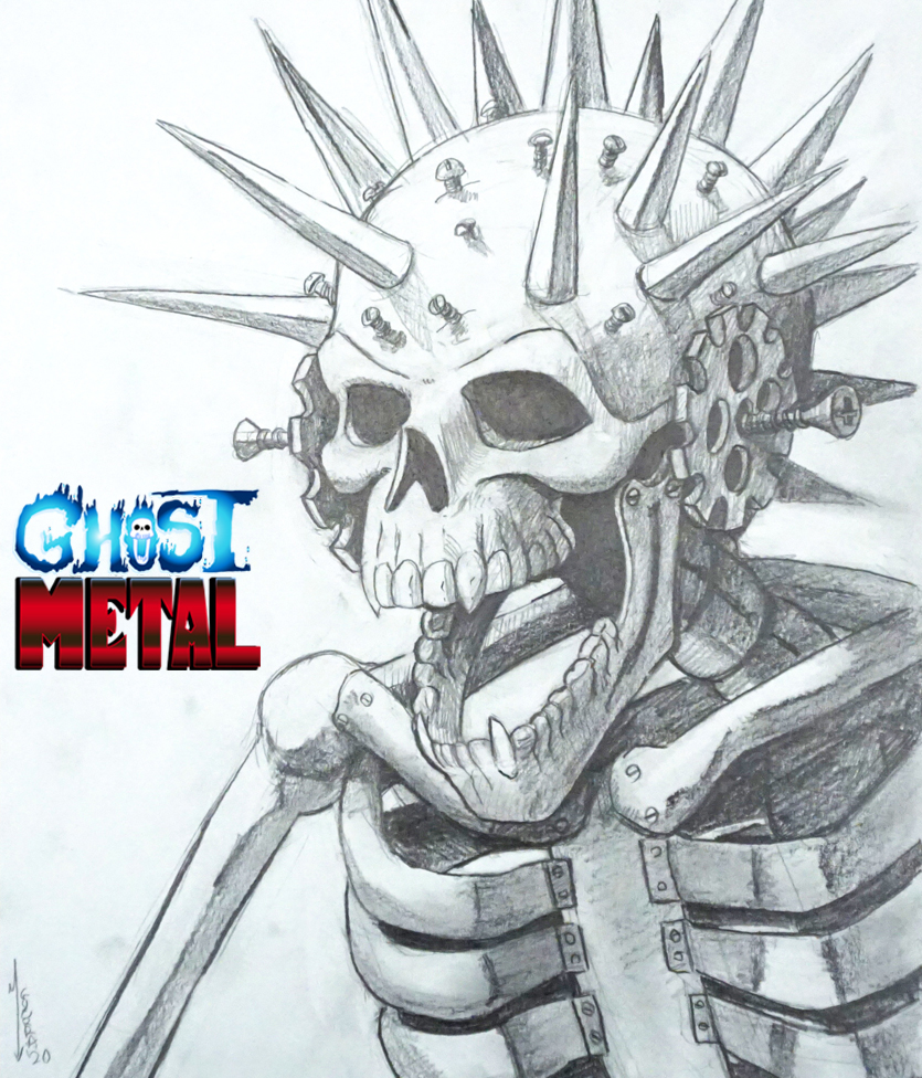 Ghost Metal: Screaming Spiked Skull