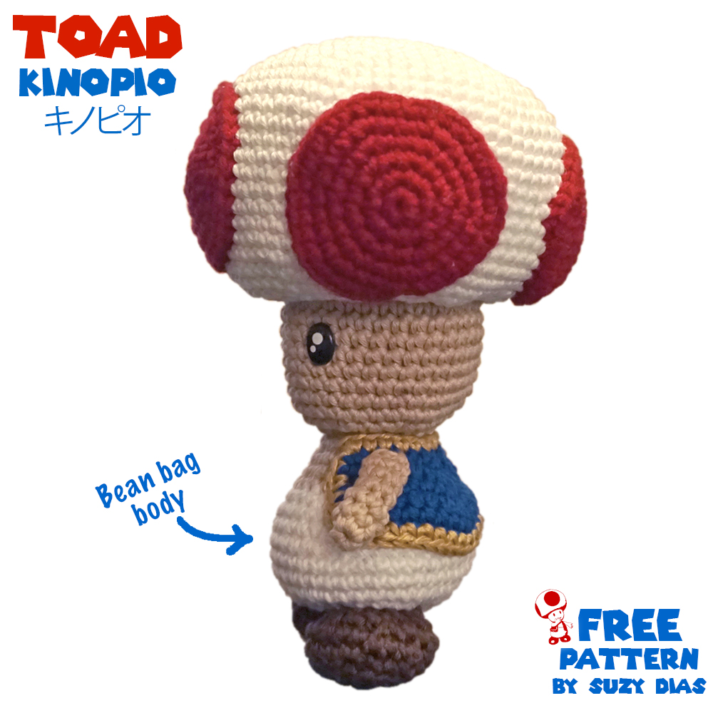 Toad Super Mario Bros TOAD FREE Pattern