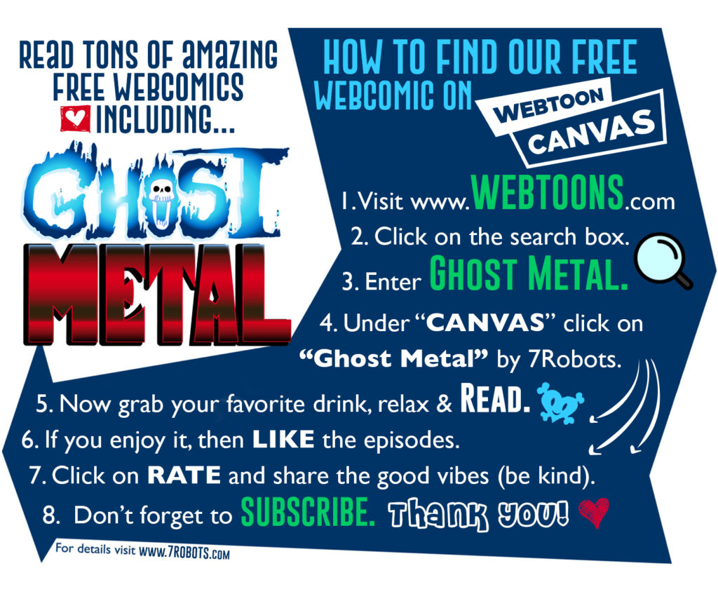 Webtoon Canvas How to Read Ghost Metal