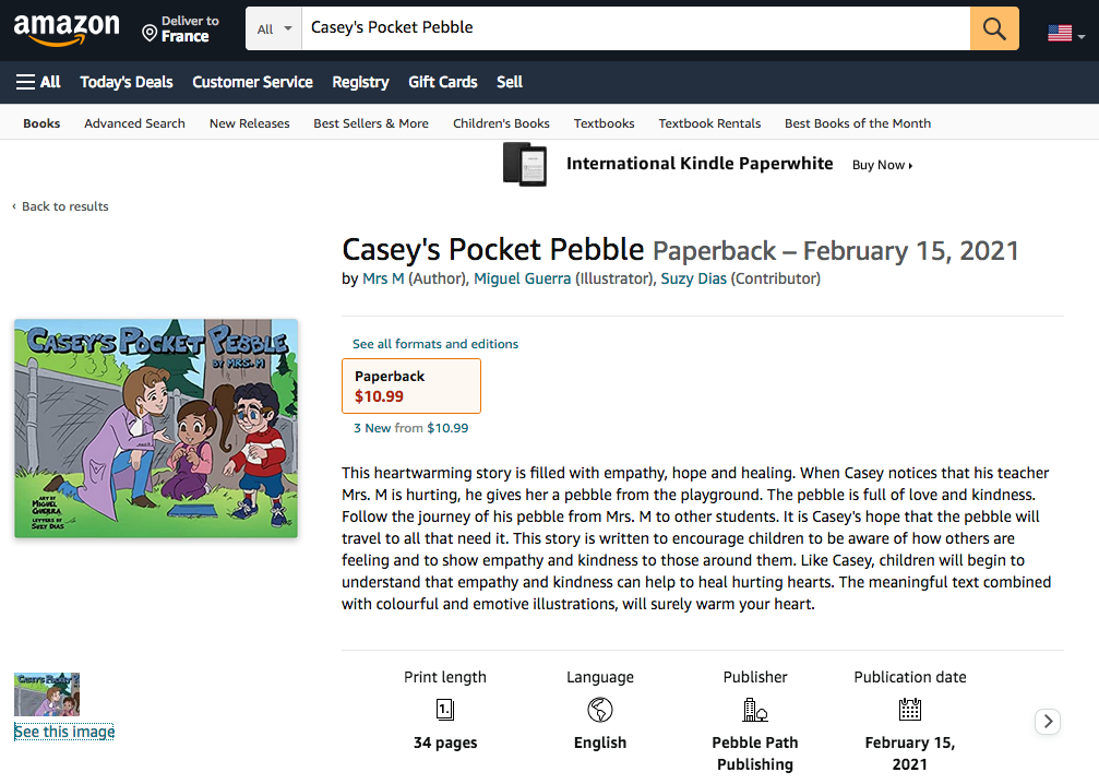 Casey's Pocket Pebble on Amazon