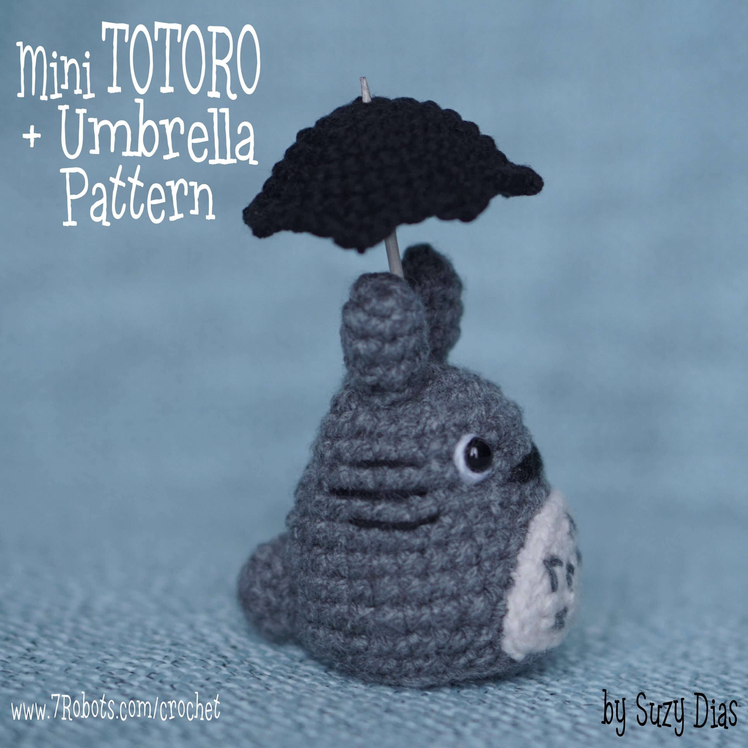 totoro with umbrella coloring page