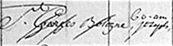Chevalier de Saint-Georges signature