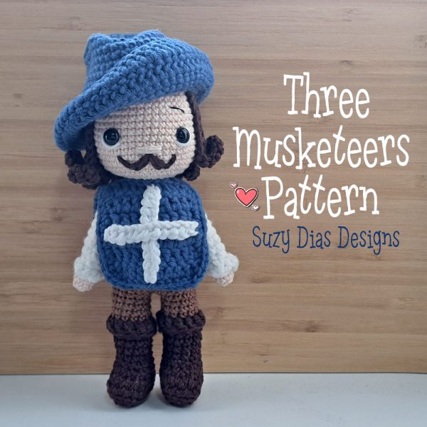 Crochet Three Musketeer PATTERN by Suzy Dias