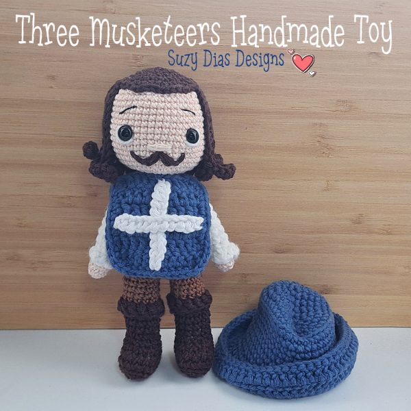 Crochet Musketeer Handmade Toy by Suzy Dias1