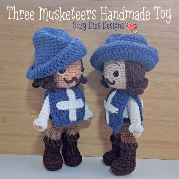 Crochet Musketeer Handmade Toy by Suzy Dias1