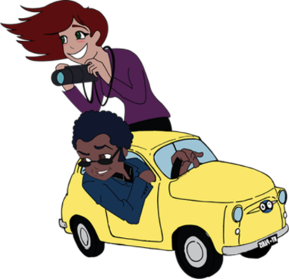 Miguel Guerra & Suzy Guerra in Lupin car!