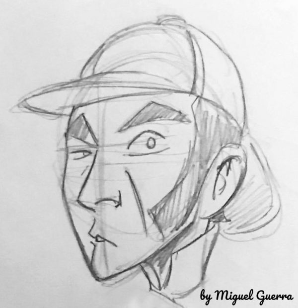 Sherlock Holmes sketch by Miguel Guerra
