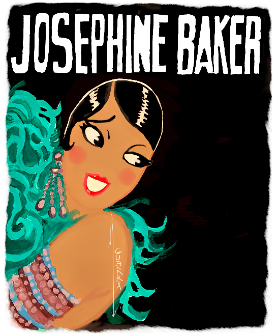 Josephine Baker 1920s Style Posters by Miguel Guerra