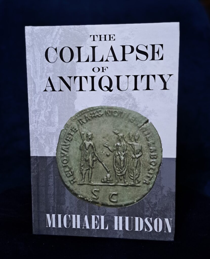 Michael Hudson The Collapse of Antiquity cover by Miguel Guerra